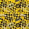 Sykel Enterprises-University of Iowa Cotton Quilting Fabric-Iowa Hawkeyes Check Allover Cotton Fabric Sold by the Yard